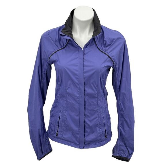 LuluLemon Run Essentials Jacket Womens Windbreaker 6 Athletic Sporty Run Purple - Picture 1 of 13
